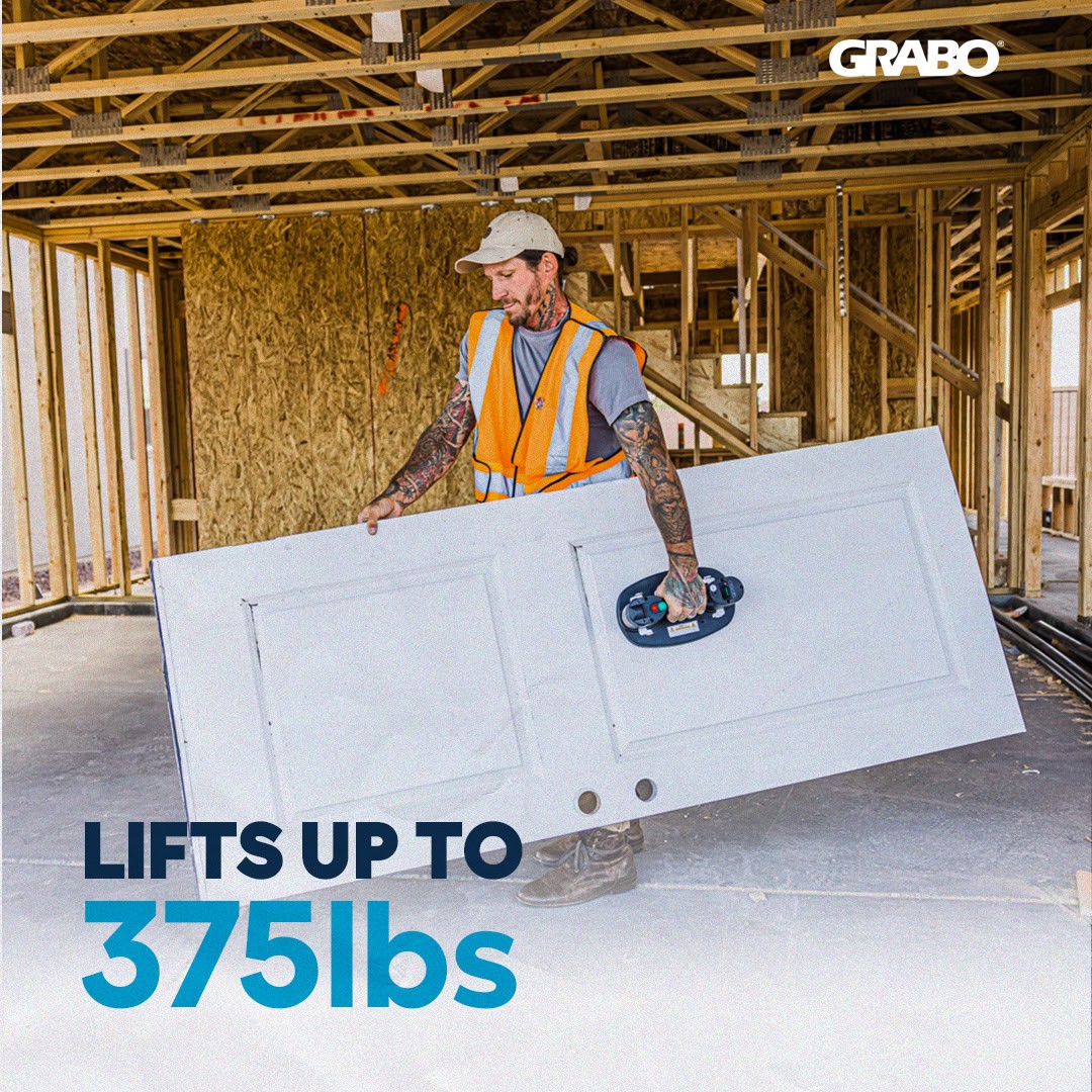 GRABO Pro Lifter 20 Cordless Portable Vacuum Suction Gripster 375 lb Glass Tile Wood view 5